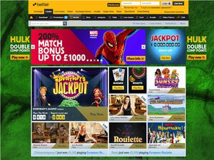 Betfair Casino website screenshot