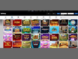 Betway Casino software screenshot