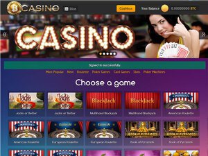 BitCasino software screenshot