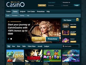 Calvin Casino software screenshot