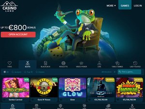 Land Casino website screenshot