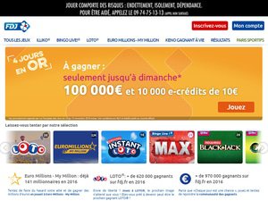 FDJ Casino website screenshot