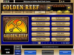Golden Reef Casino software screenshot