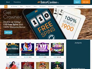 InterCasino website screenshot