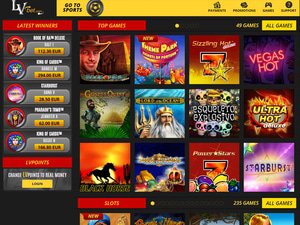 LVbet Casino software screenshot