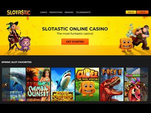 Slotastic Casino website screenshot