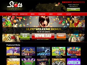 Slots Capital Casino website screenshot