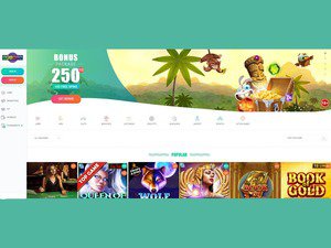 Spinia Casino website screenshot