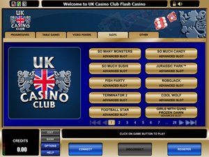 UK Casino Club software screenshot