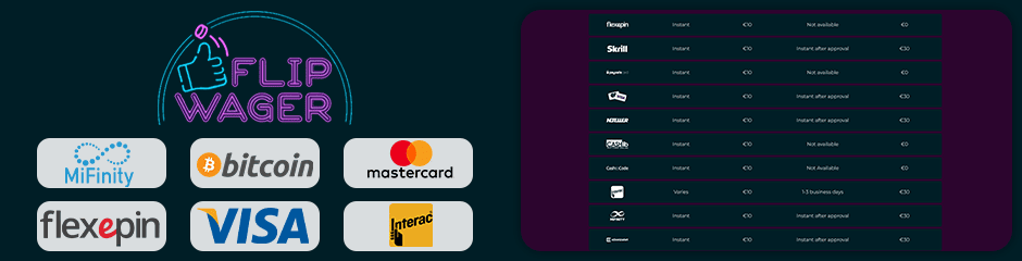 flipwager casino banking