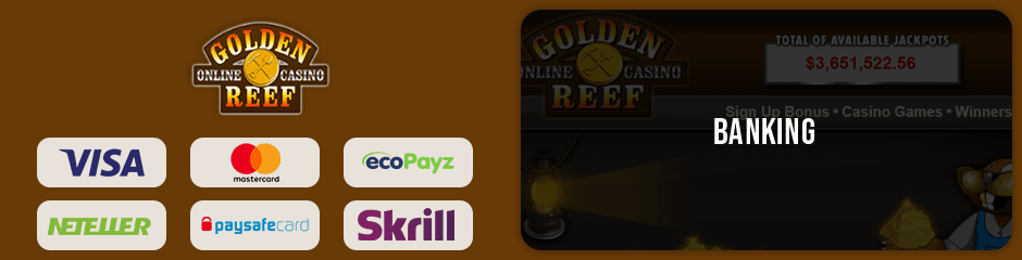 golden reef casino banking