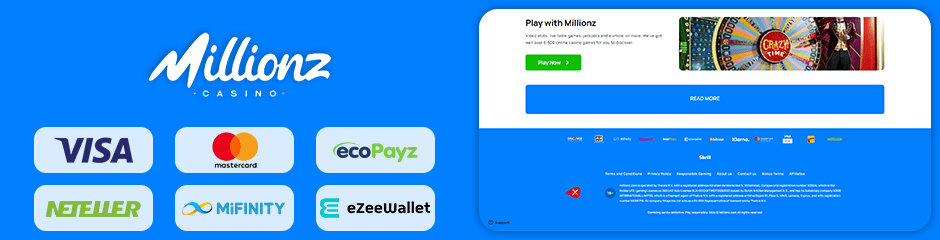 millionz casino banking