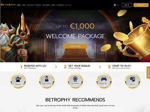 Bet Rophy Casino website screenshot