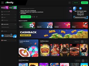 Betify Casino website screenshot