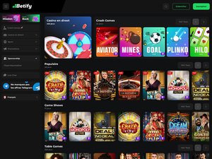 Betify Casino software screenshot