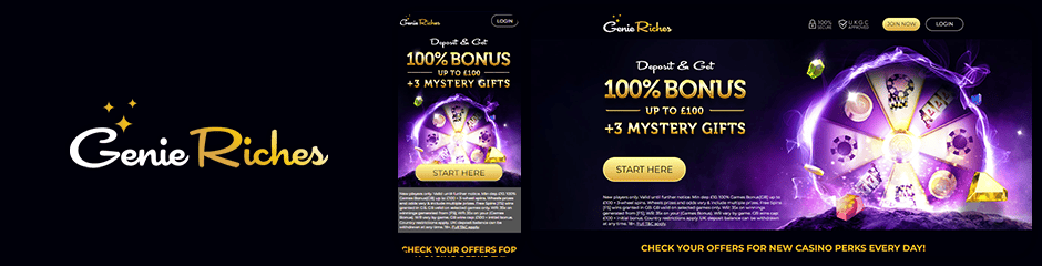 Genie Riches Casino Bonuses