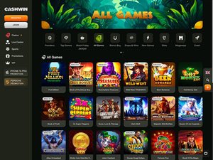 CashWin Casino software screenshot