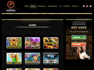 Hermes Casino software screenshot