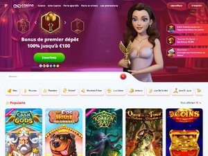 Infinity Casino website screenshot