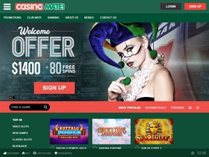 Casino Mate website screenshot