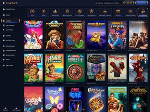 Cazeus Casino software screenshot
