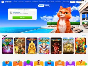 Cazimbo Casino website screenshot