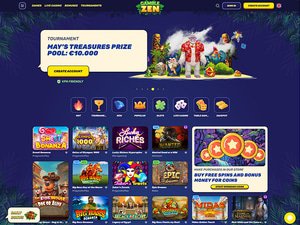 Gamblezen Casino website screenshot