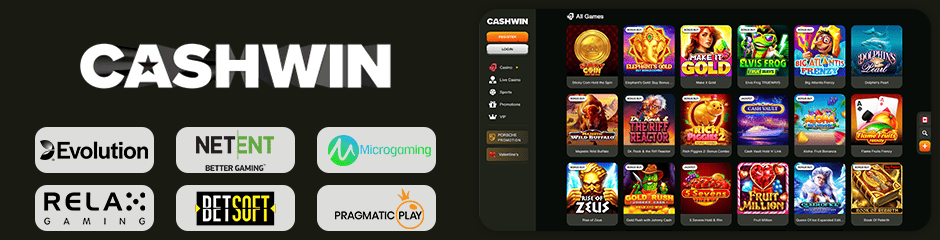 cashwin casino games and software