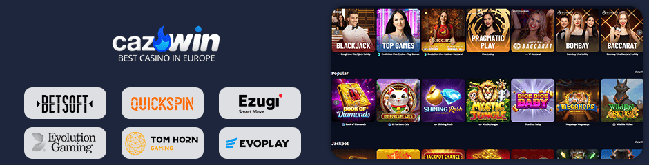 cazwin casino games and software