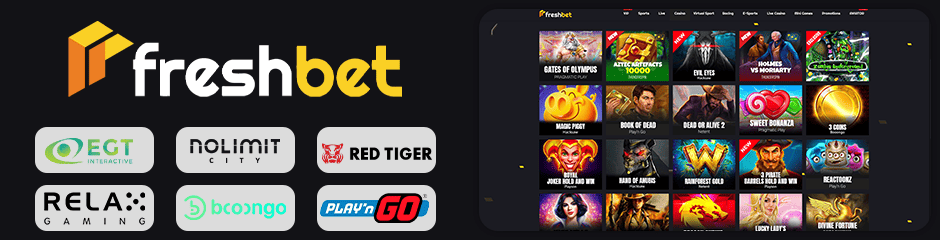 freshbet casino games and software