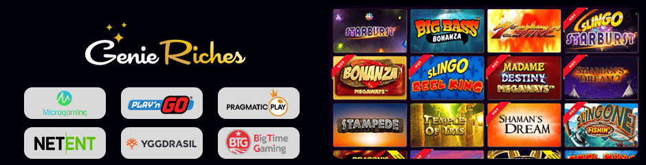 Genie Riches Casino games and software