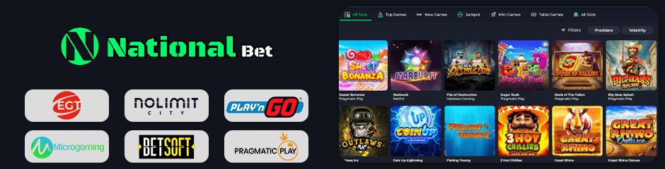 nationalbet casino games and software