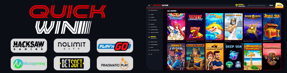 quickwin casino games and software