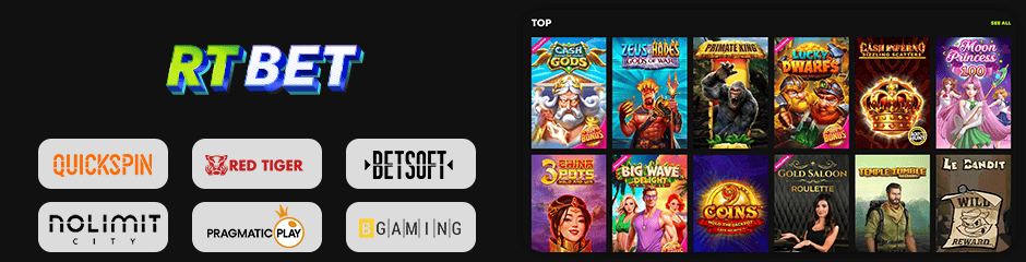 rtbet casino games and software