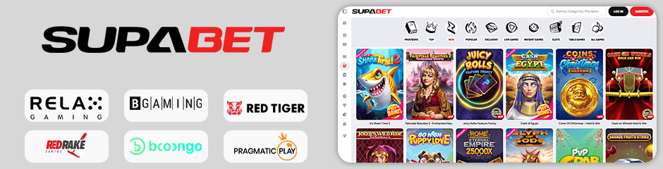 supabet casino games and software