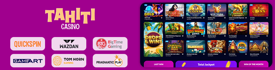 tahiti casino games and software