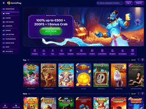 GeniePlay Casino website screenshot