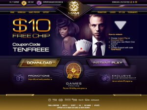 Miami Club Casino website screenshot