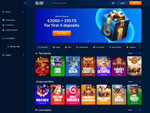 Onlywin Casino website screenshot