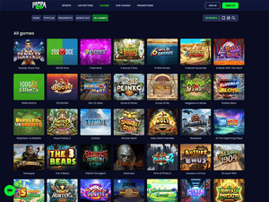 Pampago Casino software screenshot