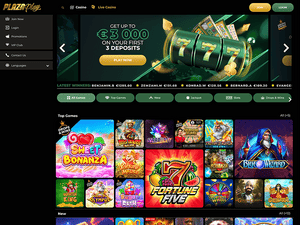 Plazaplay Casino website screenshot