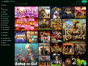 Pure Casino software screenshot