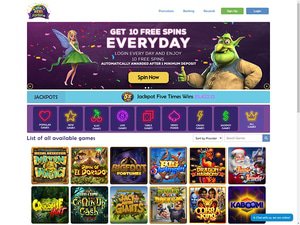 ReelFortune Casino website screenshot