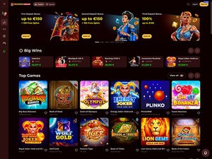 Roman Casino website screenshot