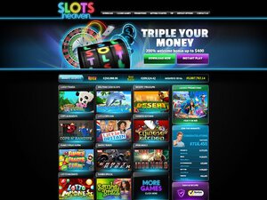 Slots Heaven Casino website screenshot