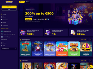 Slottio Casino website screenshot