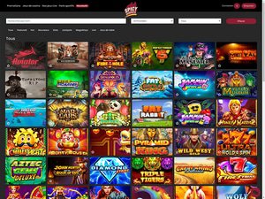 Spicy Jackpots Casino software screenshot