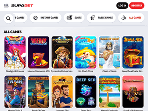 Supabet Casino software screenshot