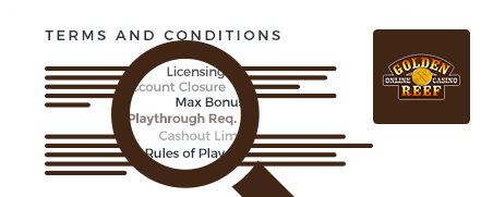 goldenreef casino top 10 terms and conditions