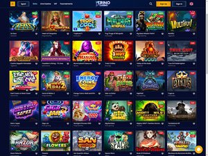 Trino Casino software screenshot